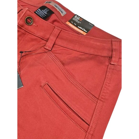 5.11 Tactical Pants Wyldcat Pant Skinny Fit Womens 12 Regular ZipperLeg Rosewood - Picture 4 of 16